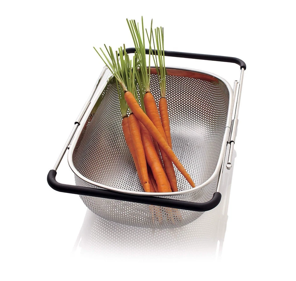 Over-the-Sink Mesh Strainer Colander – Adjustable & Durable - Image 3 of 4