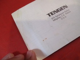 Pac-Man (Tengen) Nintendo NES Instruction Manual Booklet (Black & White Ver.) #U