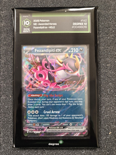 Pokémon TCG Fezandipiti ex 038/064 Sv: Shrouded Fable Holo DR 210HP ENG Degree