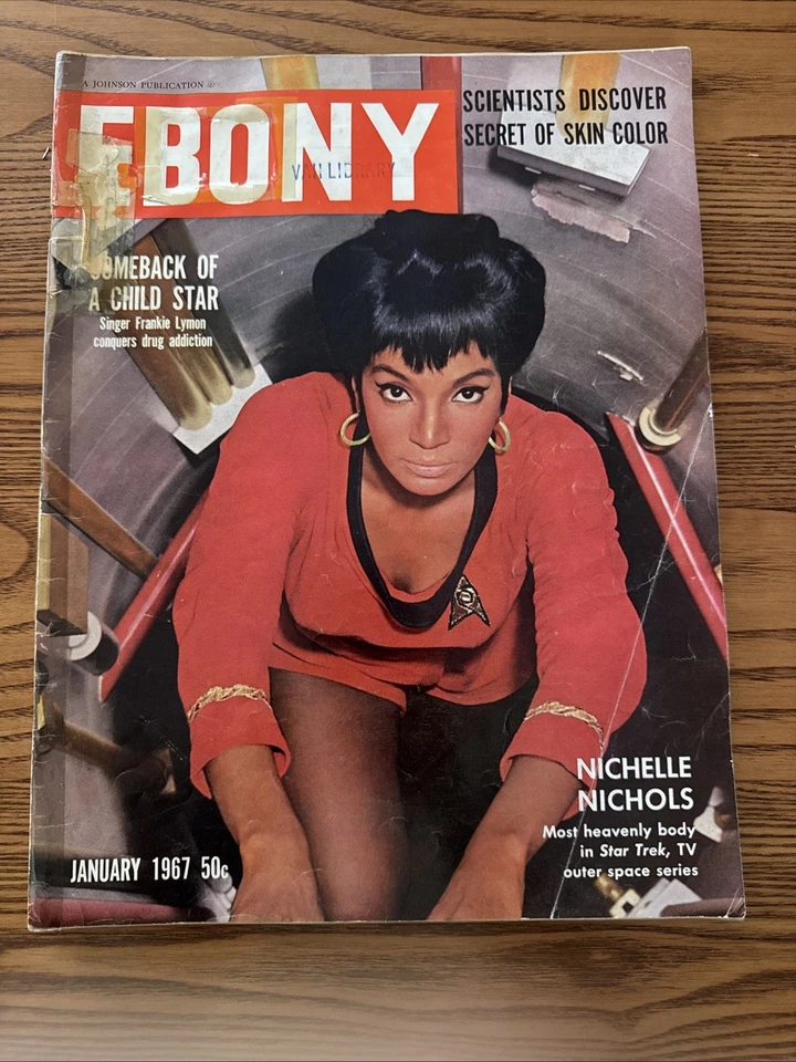 Nichelle Nichols Star Trek Ebony Magazine - January 1967 Frankie Lymon Foto 2 de 4