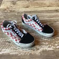 Vans Old Skool Sketch Checkerboard - Black Red for sale | eBay