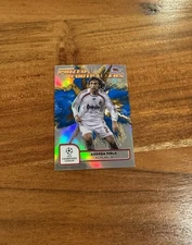 Andrea Pirlo 2024-25 Topps Finest Footballers Blue/Gold Fusion Refractor SSP