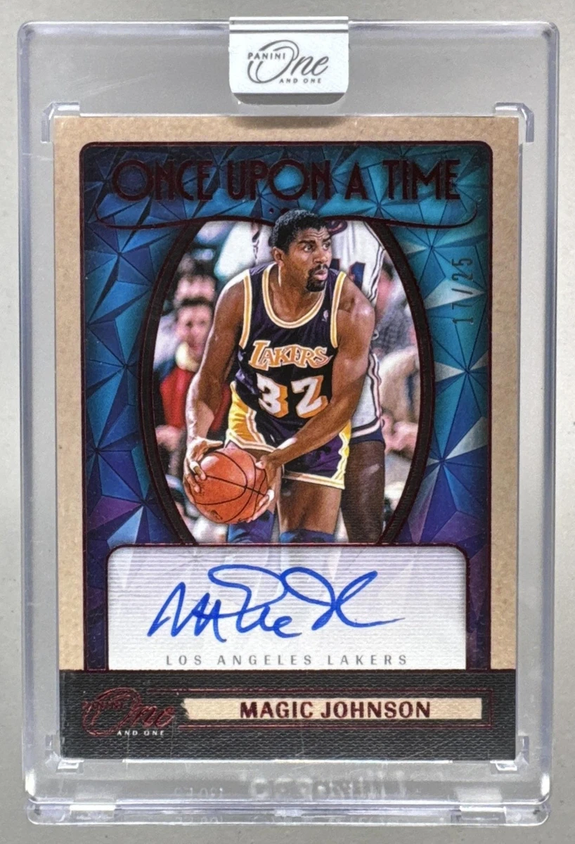 Panini Magic Johnson Basketball Autographed Sports Trading Cards