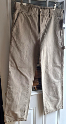 DETROIT CARPENTER PANTS Industrie Australia Worker Fit Stone 34 x 31 New