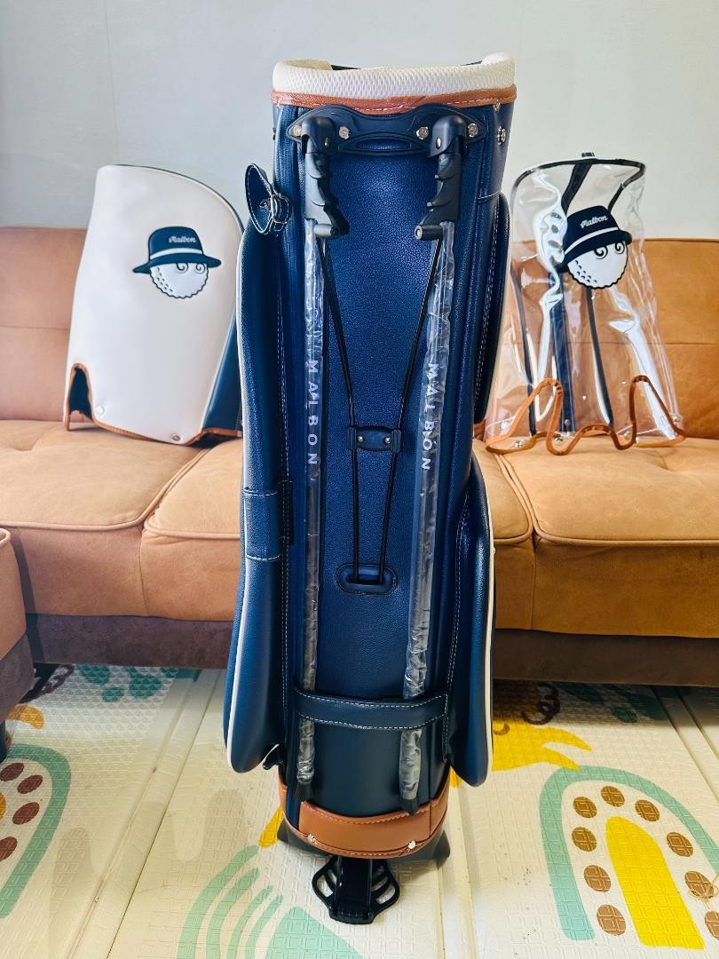 2025 New Work MALBON GOLF Caddy Bag Stand Blue / 5-way