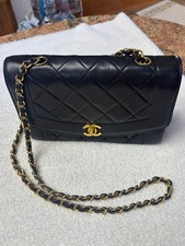 CHANEL Diana Lambskin Medium Flap Bag 24k Gold Hardware AUTHENTIC