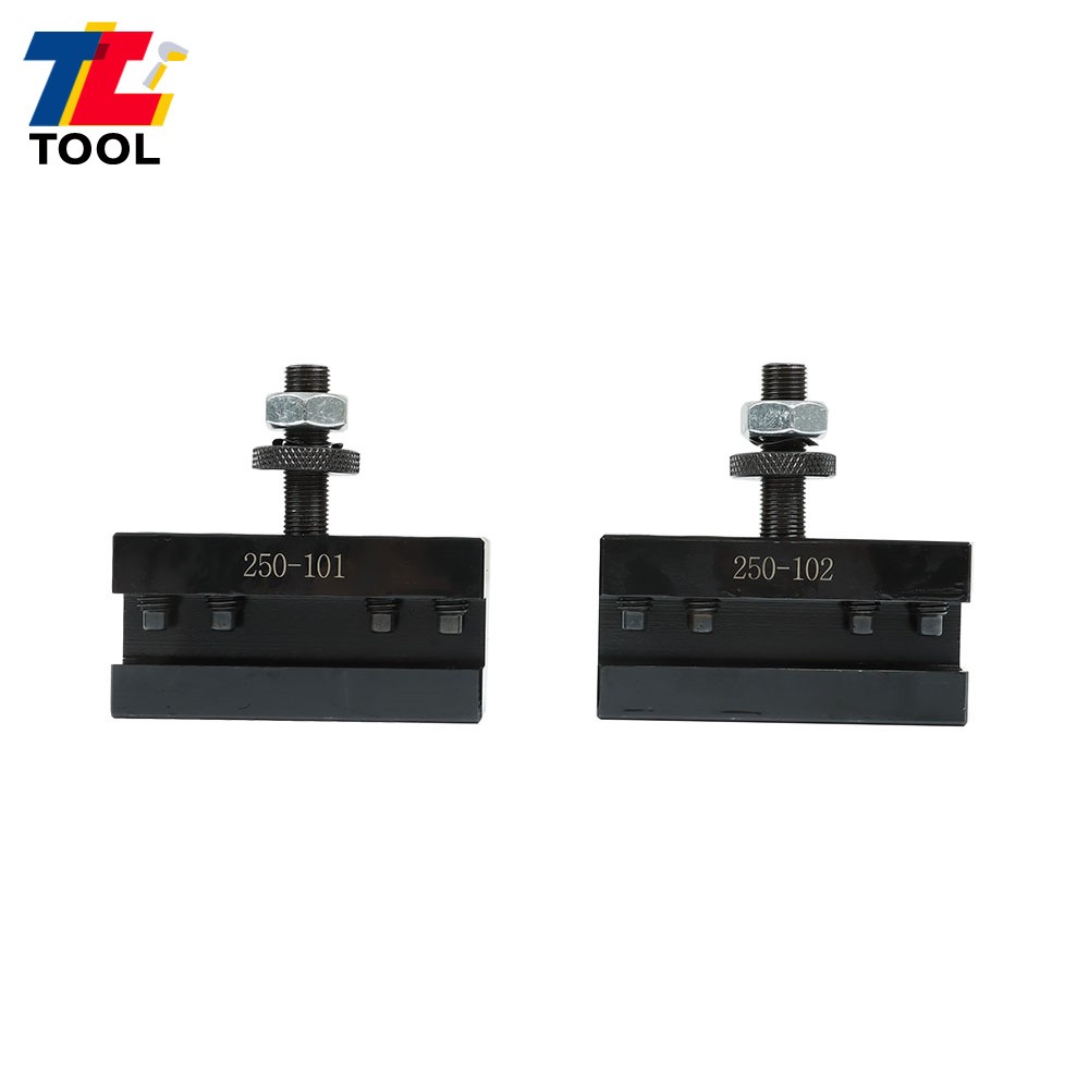 3-Pcs AXA 250-100 Set Piston Type Quick Change Tool Post Holder For Lathe 6- 12"