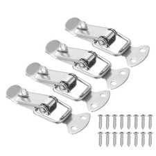 4 Pcs 2.3" Stainless Steel Spring Loaded Toggle Latch with Mounting Screws