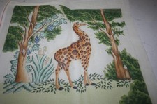 P3 DESIGNS NEEDLEPOINT CANVAS - GIRAFFE 16" X 16.5"