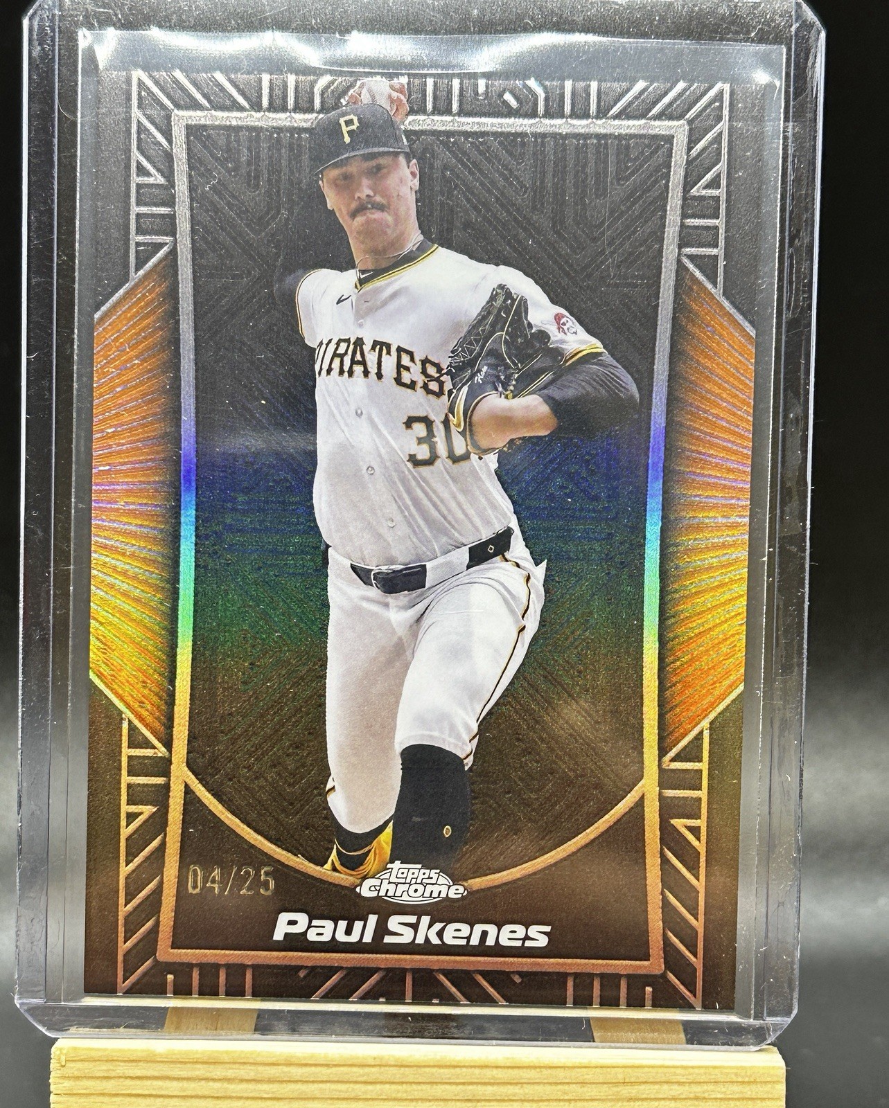 2025 Topps Chrome Shadow Etch Paul Skenes Orange /25 Case Hit