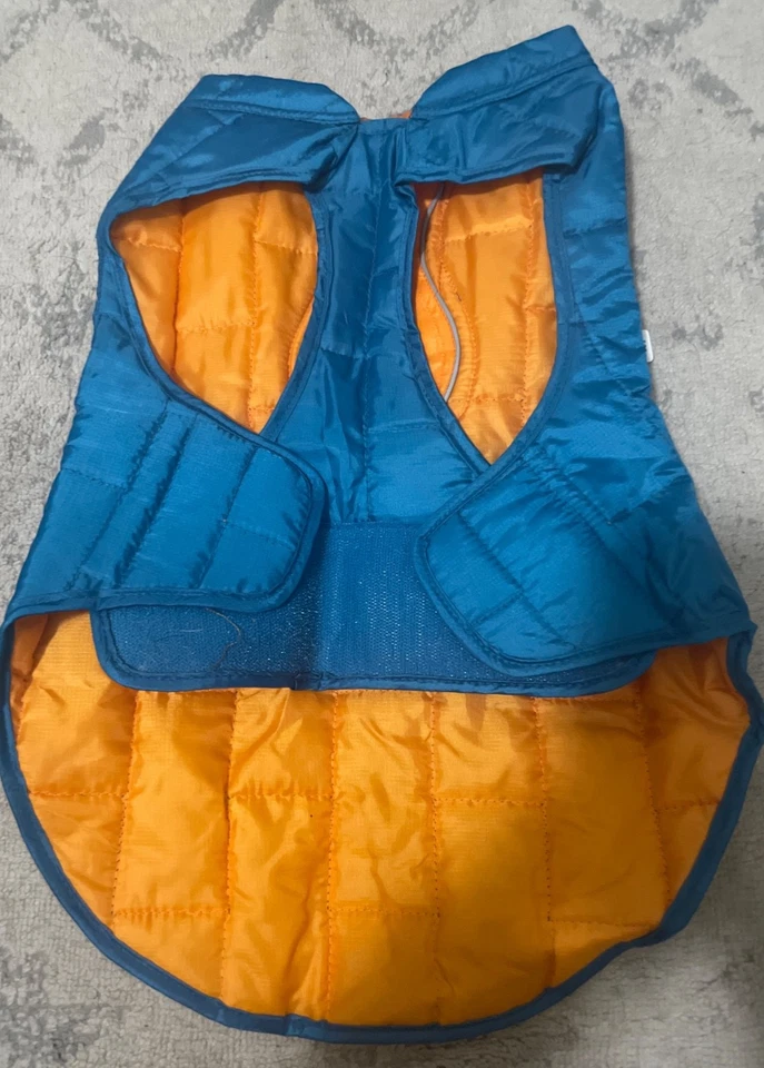 Chaqueta Kurgo Dog Loft Talla M Azul/Naranja Reversible, Resistente al Agua Nueva con Etiquetas Foto 3 de 4