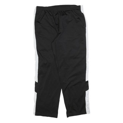 PUMA Herren Jogger Schwarz Weiß XL Regular Fit Gerade Bein W40 L32