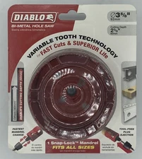 Diablo DHS3625 3-5/8in Bi-Metal Hole Saw