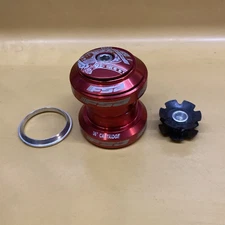 Red FAA 1-1/8" Threadless Sealed Bearing Headset With Starnut