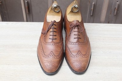 TRICKER'S SCHUHE ''EPSOM'' RICHELIEU LEDER 9 / 43 SEHR GUTER ZUSTAND MEN'S SHOES