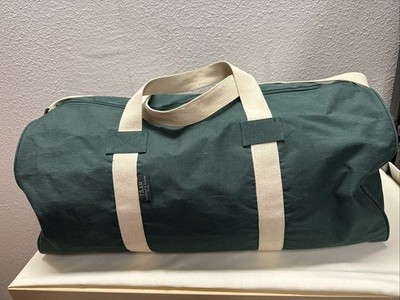 TSAR Van Cleef & Arpels Paris Large Travel Duffel Bag EUC Green CANVAS 25x12x11 