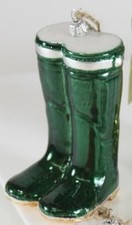Cody Foster - Pair of Garden Wellies Green Ornament - GO-895