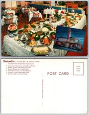 Selandia Restaurant Seattle Washington Buffet Dining Postcard