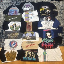 Vintage Concert Shirt Lot Of 18 Tour Tees Original 80s Band Fleetwood 70s 90s