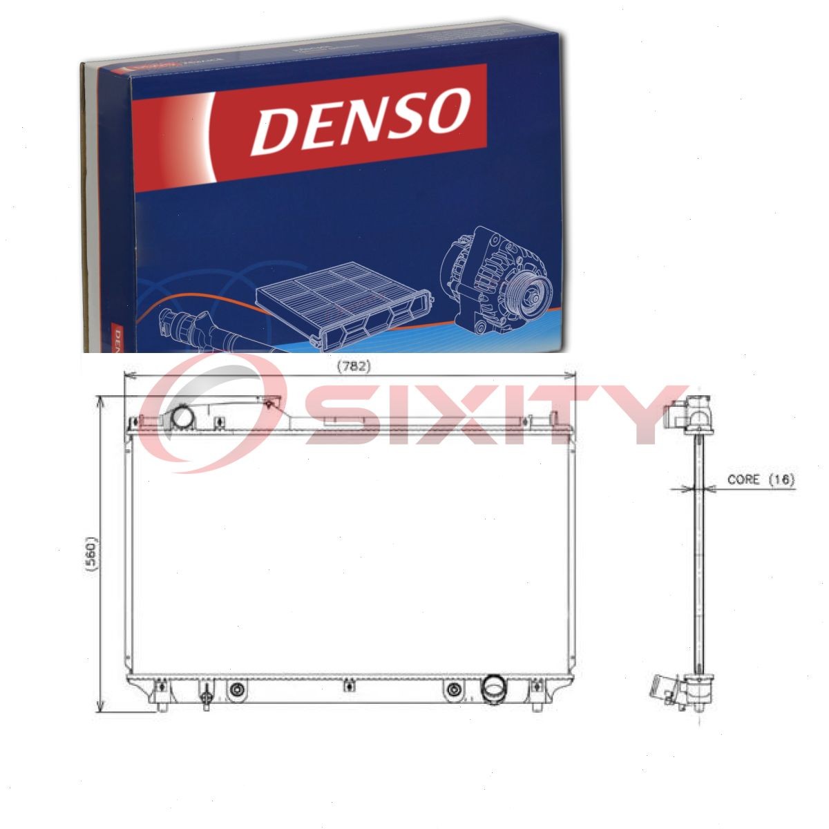 DENSO 221-3170 Radiator for CU2419 8012418 432454 2806 2418 16400-50231 np