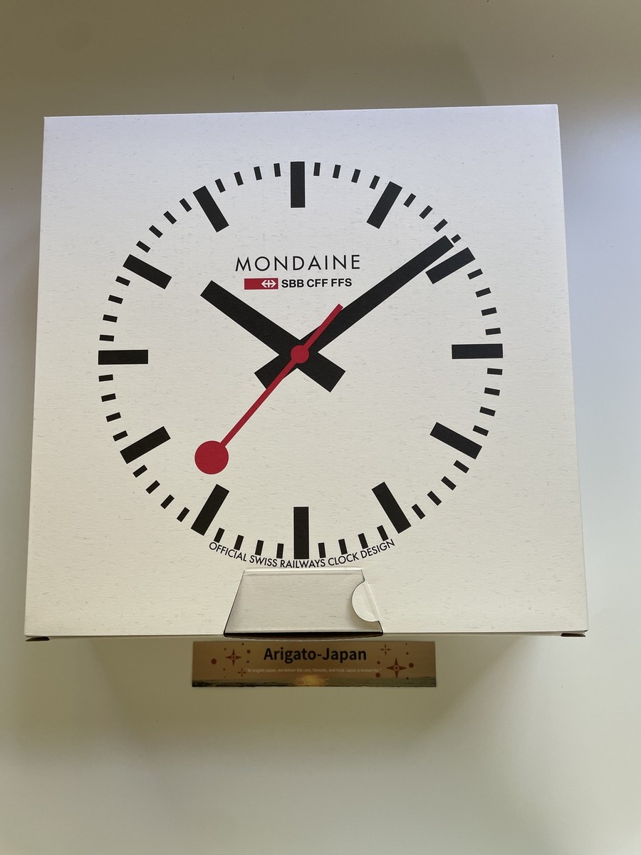 MONDAINE Wall Clock Red A990.CLOCK.11SBC | eBay