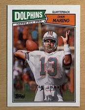 Dan Marino 1987 Topps Football Card #233, NM-MT CENTERED, Miami Dolphins Legend