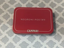 CAMPARI NEGRONI MAGNET POETRY COCKTAIL RECIPE KITCHEN FRIDGE