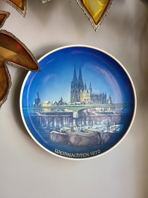 Rosenthal 1970 Köln am Rhein Christmas Collector Plate Georg Küspert cathedral