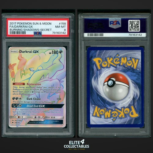 Darkrai GX 158/147  - PSA 8 (Burning Shadows)