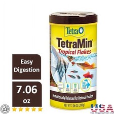 Balanced Tropical Fish Food Flakes Active Life Formula Clear Water 7.06oz New