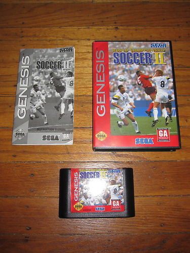 World Championship Soccer Damaged Sega Genesis Complete 