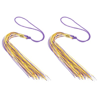 Quaste Graduierung 2Stk Quaste für Graduierung Kappe Dekorieren Lila Golden Weiß