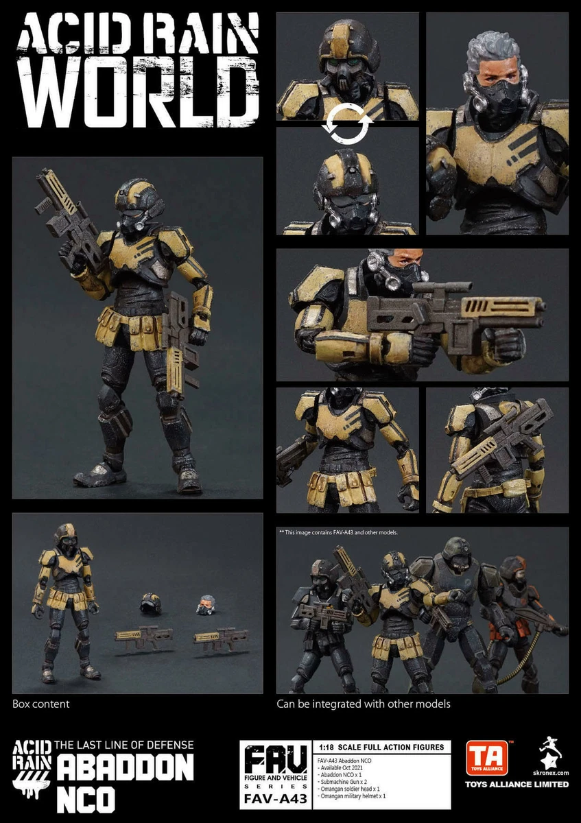 TOYS ALLIANCE x Acid Rain World FAV-A43 Abaddon NCO 1:18 Figure