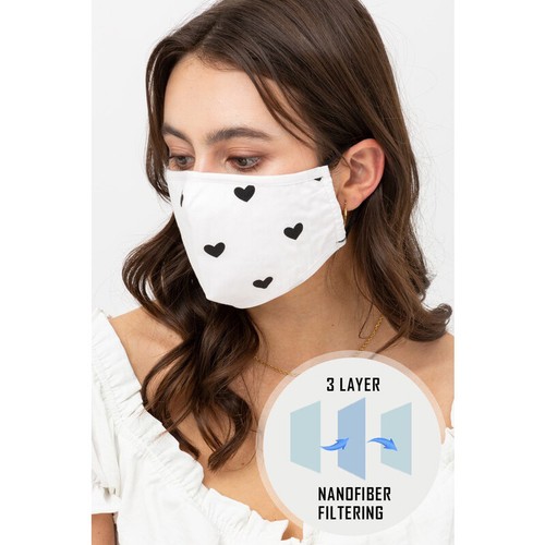 Máscara facial de moda de algodón reutilizable de calidad para adultos filtro bolsillo nariz alambre bonito - Imagen 59 de 169