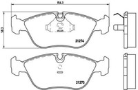 Brembo P 86 013 Bremsbelagsatz, Scheibenbremse FüR Volvo