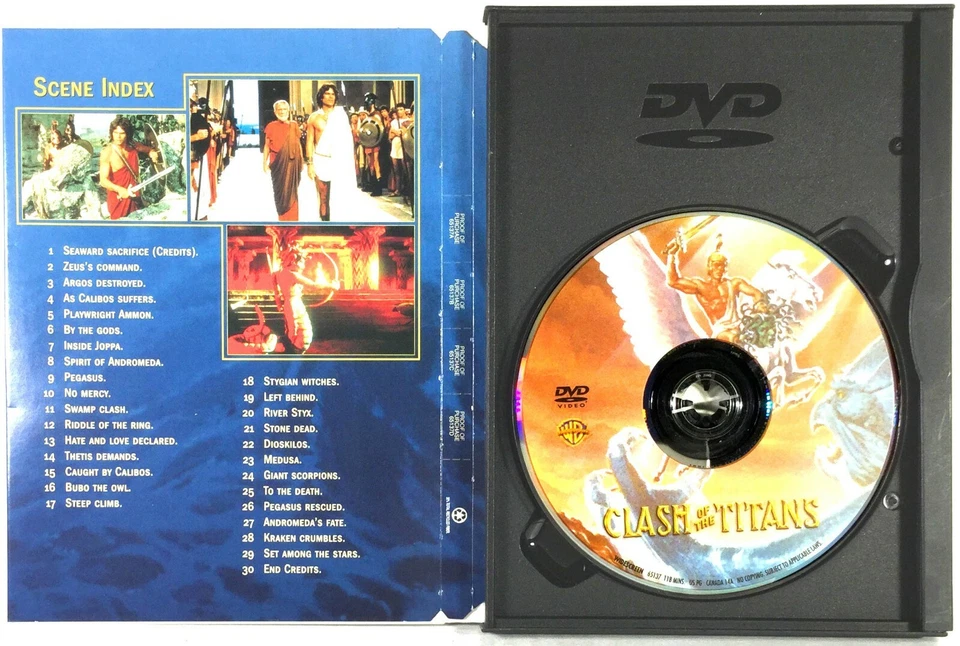 Clash of the Titans (DVD, 1981, Widescreen) Laurence Olivier Maggie Smith Foto 3 de 4
