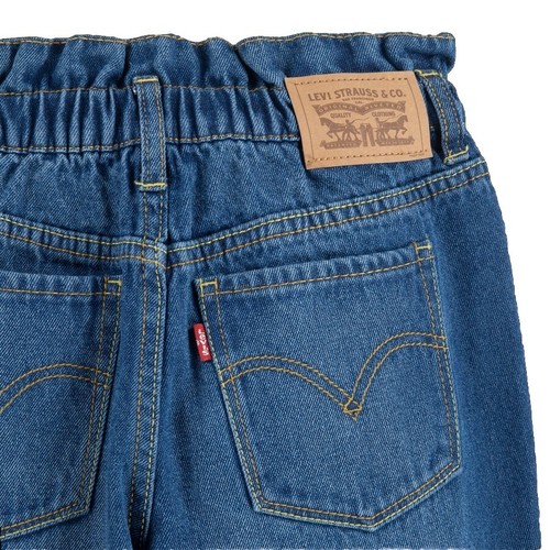 Levis Girl High Loose Rise Paperbag Jeans Adjustable Waistband Size 14 Reg Blue - Picture 4 of 12