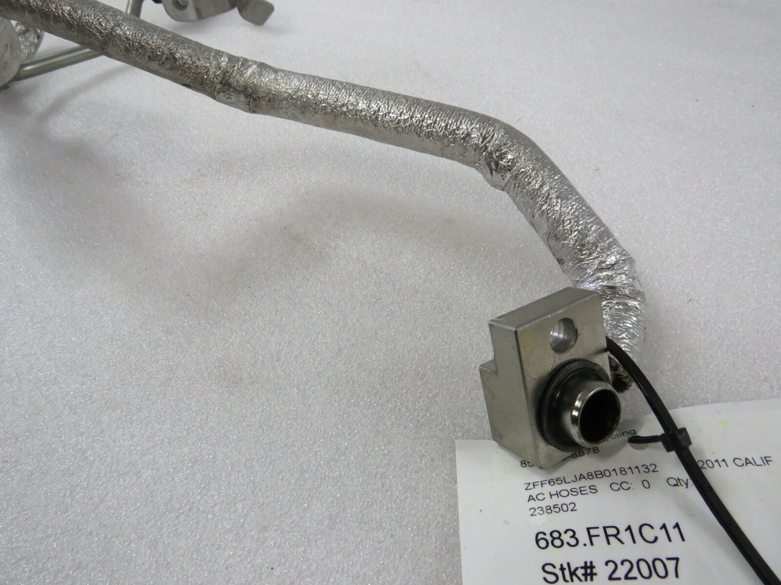 Ferrari California, AC Hose, Evaporator to Condenser, Used, P/N 238502
