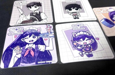 Omori Tin Badge Gamer Yaki Popcorn Basil Coaster complete set NEW