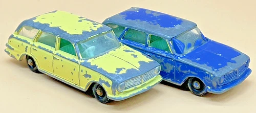 Matchbox Lesney Vauxhall Victor Estate Cars x2 Vintage Diecast Spares Repair Lot