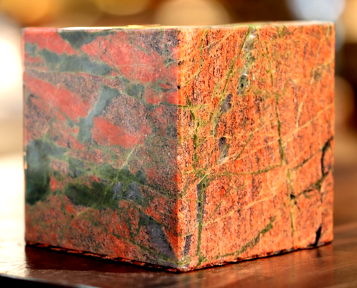 80MM Green Unakite Cube Quartz Natural Healing Crystal Cube Agate Square Cube - Picture 5 of 10