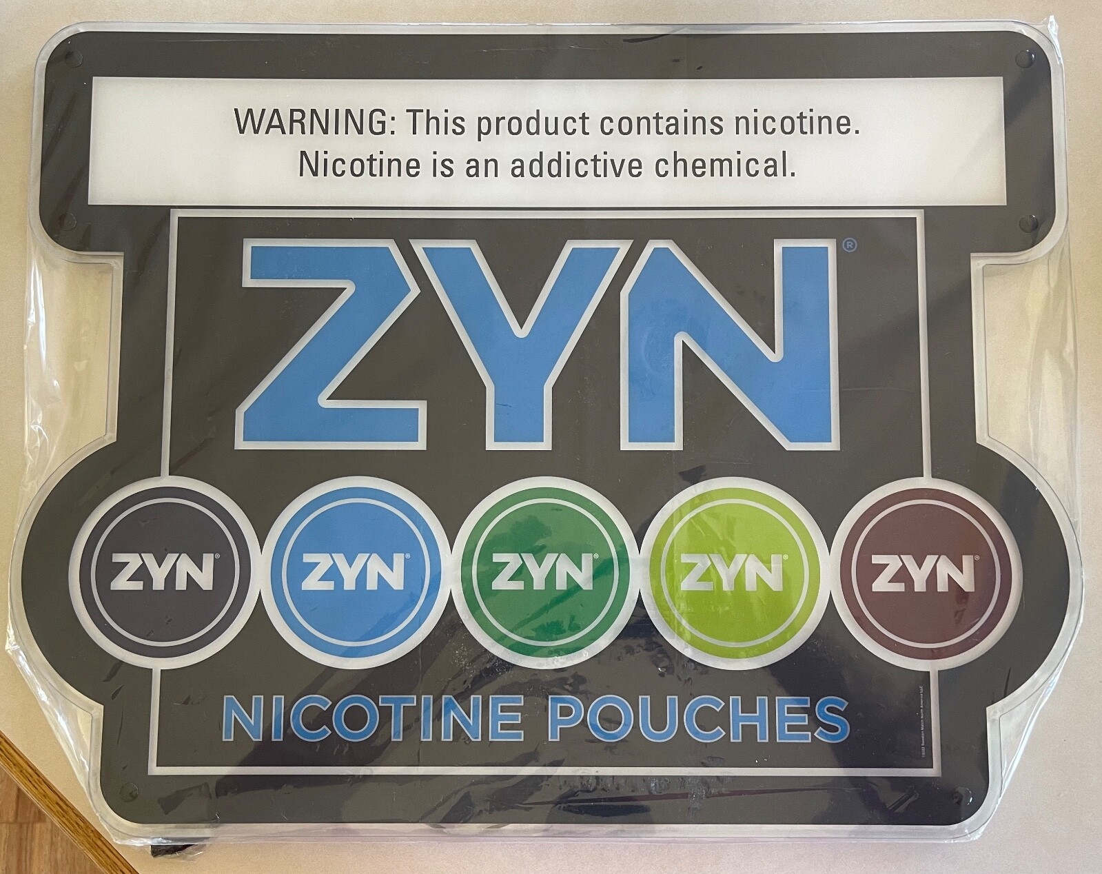 Authentic ZYN LED Acrylic Lighted Sign | eBay