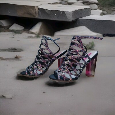 Original Betsey Johnson Glitzer Pumps Gr.39