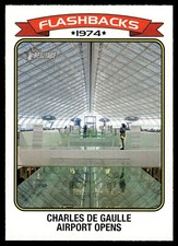 2023 Topps Heritage 1974 Flashbacks SP #NF-5 Charles De Gaulle Airport