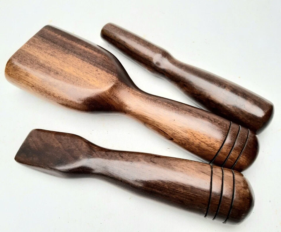 Herramienta de madera TOK SEN 3 piezas dispositivo THAI TOK SEN ayuda a aliviar dolores corporales Foto 2 de 4