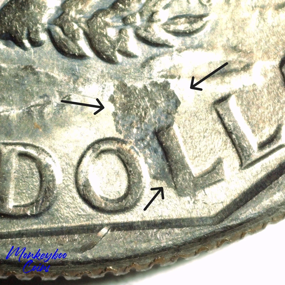 1979 D Susan B. Anthony Dollar - Strike-Through & Fat Doubling - Error coin - Image 4 of 4