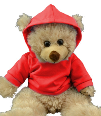 Roter Hoodie Hoody Oberteil 16'' Teddybär Kleidung Outfit Fit Build a Bear 