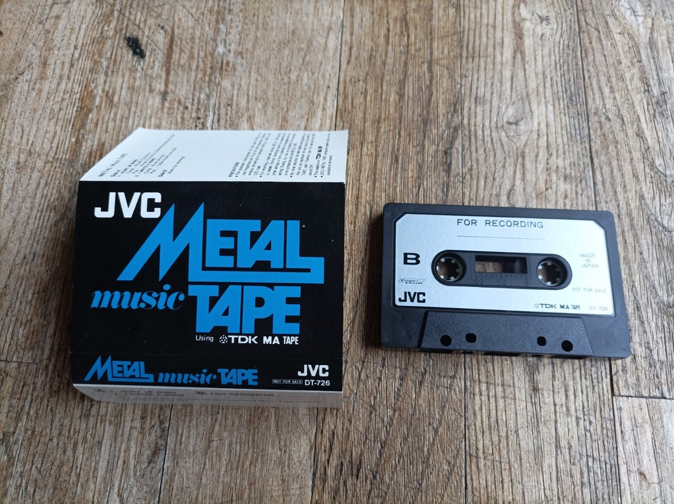 JVC METAL MUSIC TAPE DEMONSTRATION AUDIO CASSETTE TAPE TYPE IV METAL