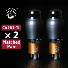 2PCS PSVANE CV181-T MKII Vacuum Tube Matched Pair Replace EH TUNG-SOL 6SN7 6N8P