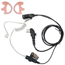 PTT Mic Headset Earpiece 2 Pin plug for HYTERA HYT Two Way Radio with Earmold